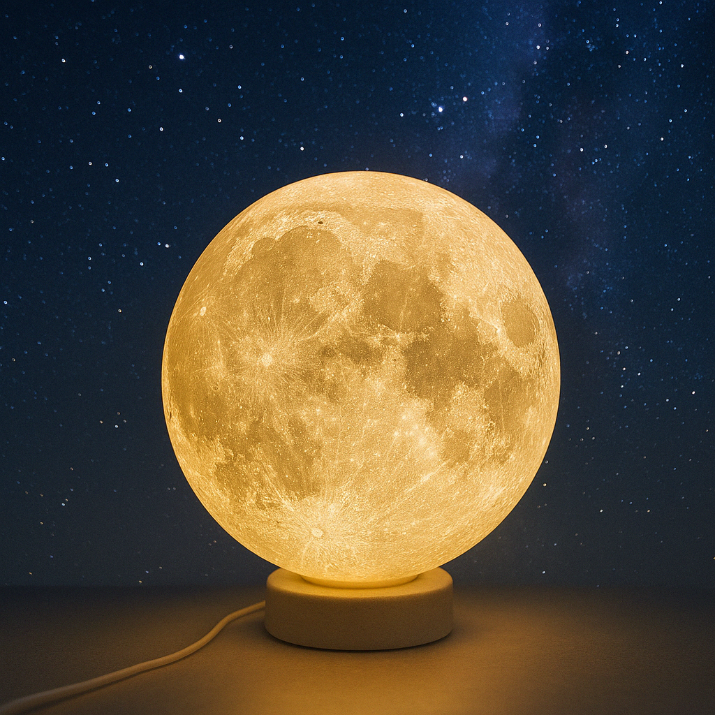 Lampe de lune LED blanche - Qualité supérieure