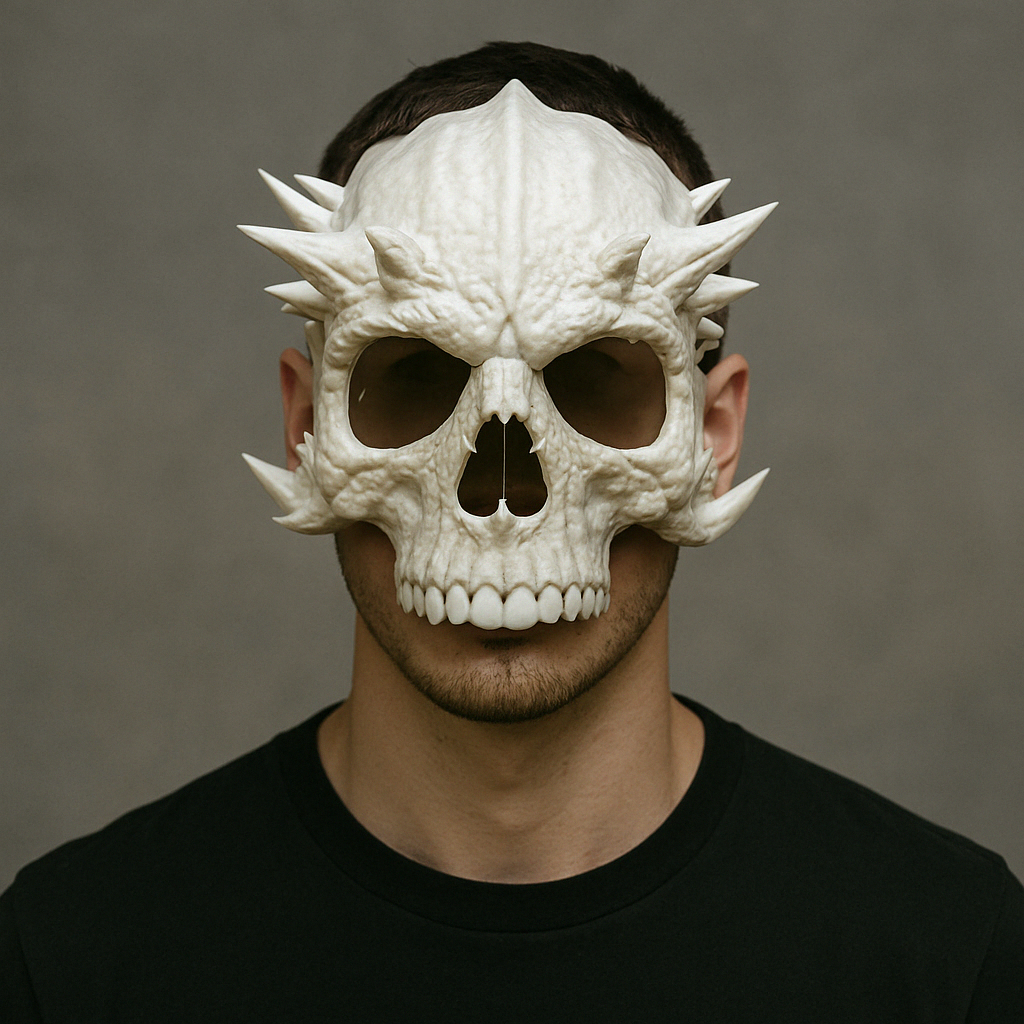 Masque de crâne démoniaque - Qualité supérieure