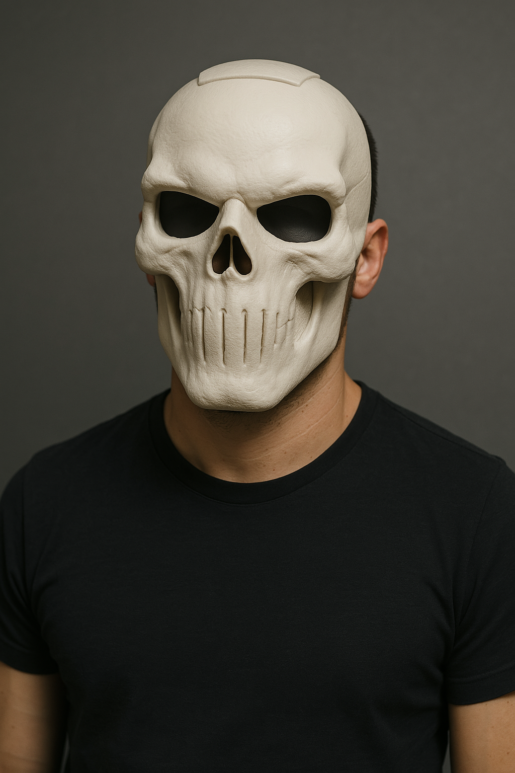 Masque de crâne tactique blanc - Design unique et résistant - Qualité supérieure