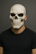 Masque de crâne tactique blanc - Design unique et résistant - Qualité supérieure