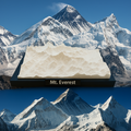 Miniature du Mont Everest imprimée en 3D - Modèle en relief détaillé de la plus haute montagne du monde - Qualité Premium