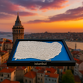 Miniature d'Istanbul imprimée en 3D - Plan détaillé de la ville et du Bosphore - Qualité Premium