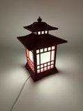 Lampe Pagode Japonaise - Lampe de table LED unique avec télécommande - Décoration Orientale Atmosphérique