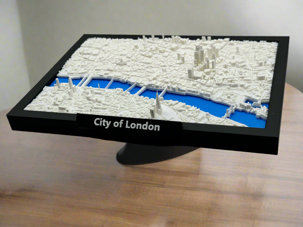 Imprimé 3D miniature de la ville de Londres - Plan détaillé de la ville et de la ligne d'horizon - Qualité Premium