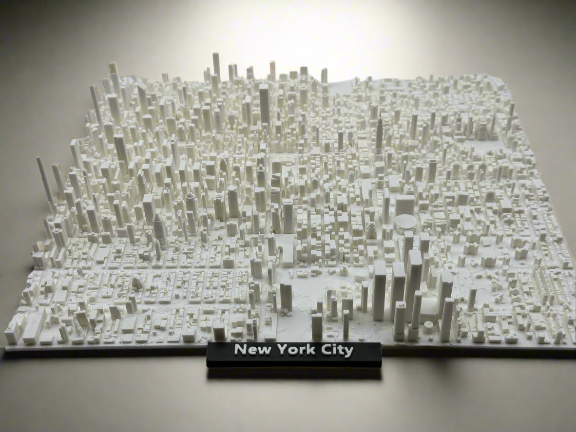 Miniature imprimée en 3D de la ville de New York - Skyline iconique - Qualité premium