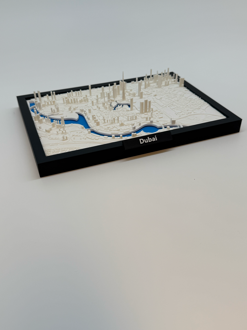 Miniature imprimée en 3D de Dubaï - Plan détaillé de la ville et de la ligne d'horizon - Qualité Premium