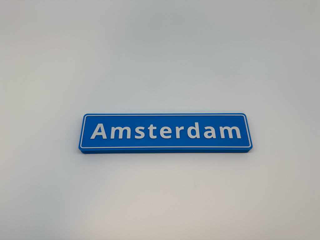 Plaque d'identité Amsterdam - Qualité supérieure