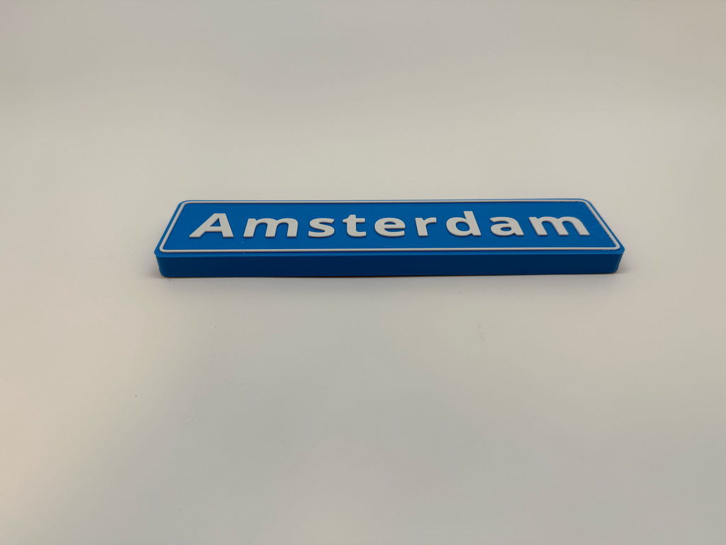 Plaque d'identité Amsterdam - Qualité supérieure
