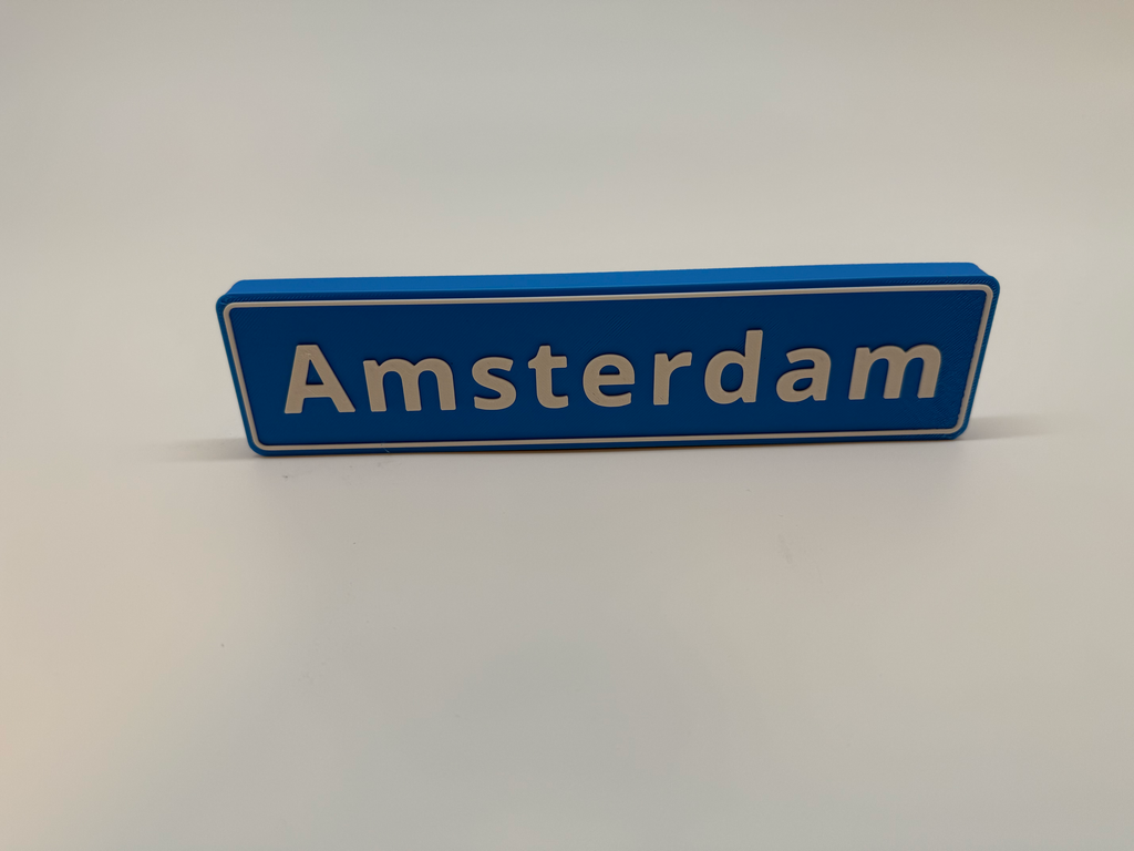 Plaque d'identité Amsterdam - Qualité supérieure