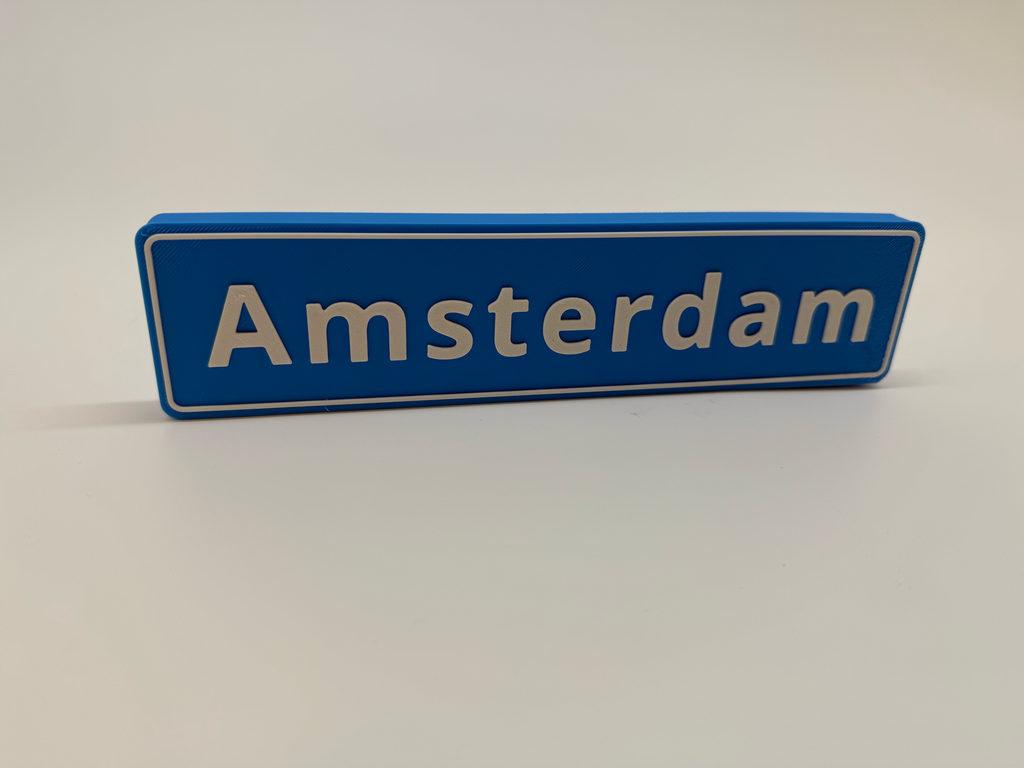 Plaque d'identité Amsterdam - Qualité supérieure