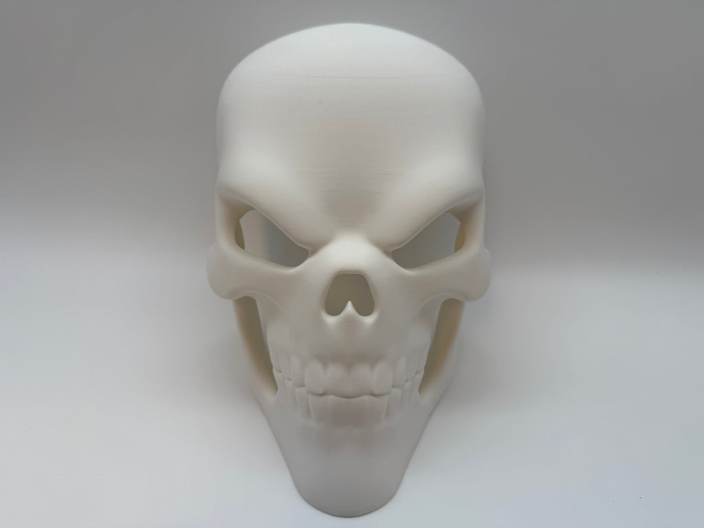 Masque de crâne Ghost Rider blanc - Design robuste et menaçant - Qualité supérieure