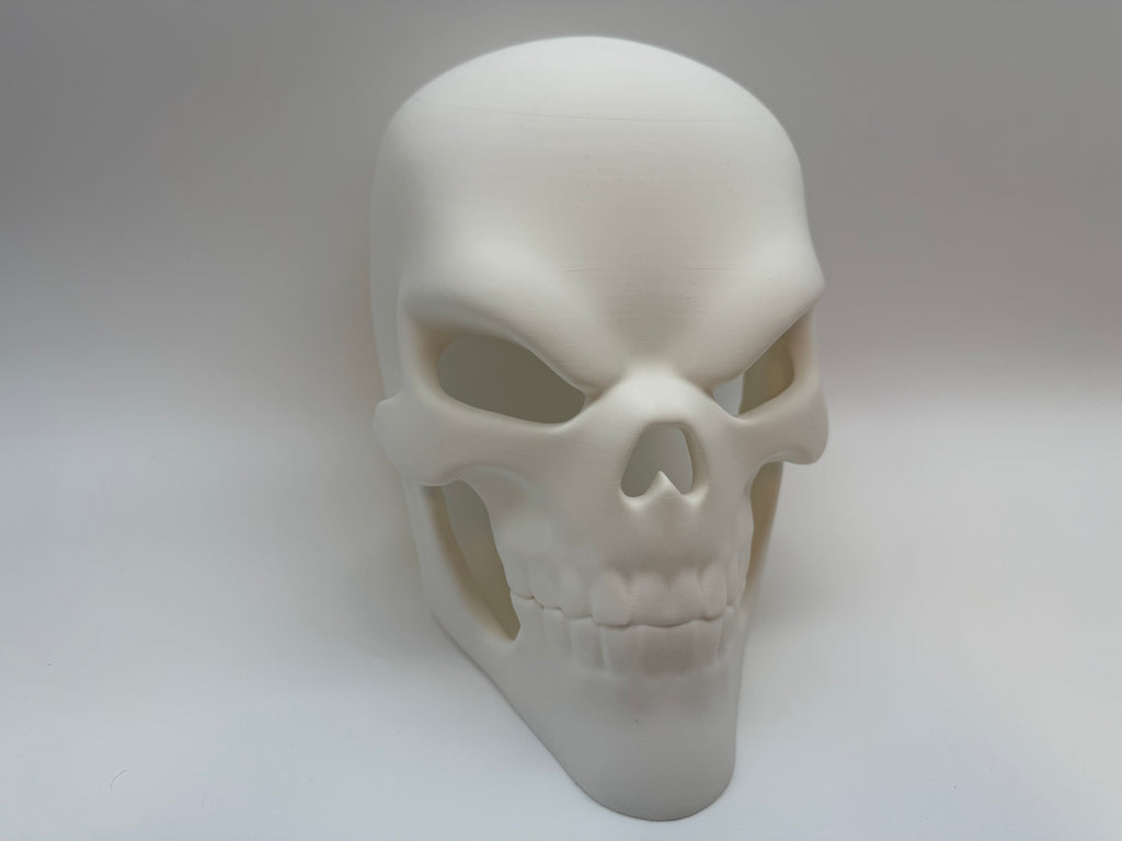Masque de crâne Ghost Rider blanc - Design robuste et menaçant - Qualité supérieure