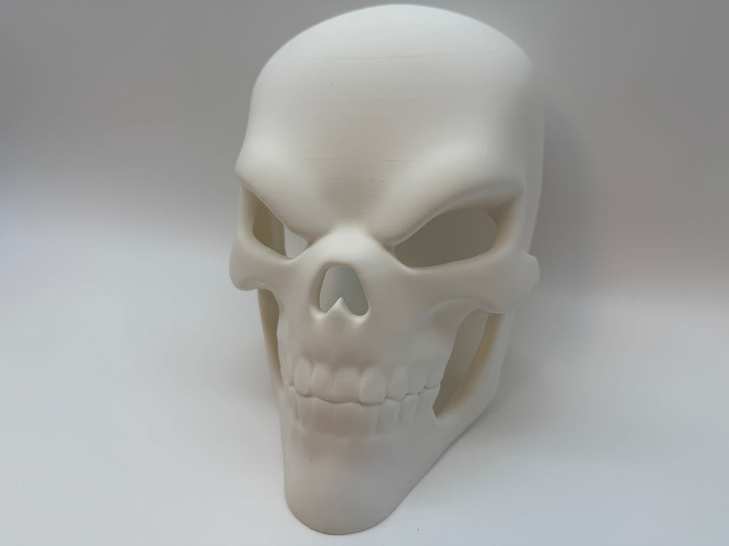 Masque de crâne Ghost Rider blanc - Design robuste et menaçant - Qualité supérieure