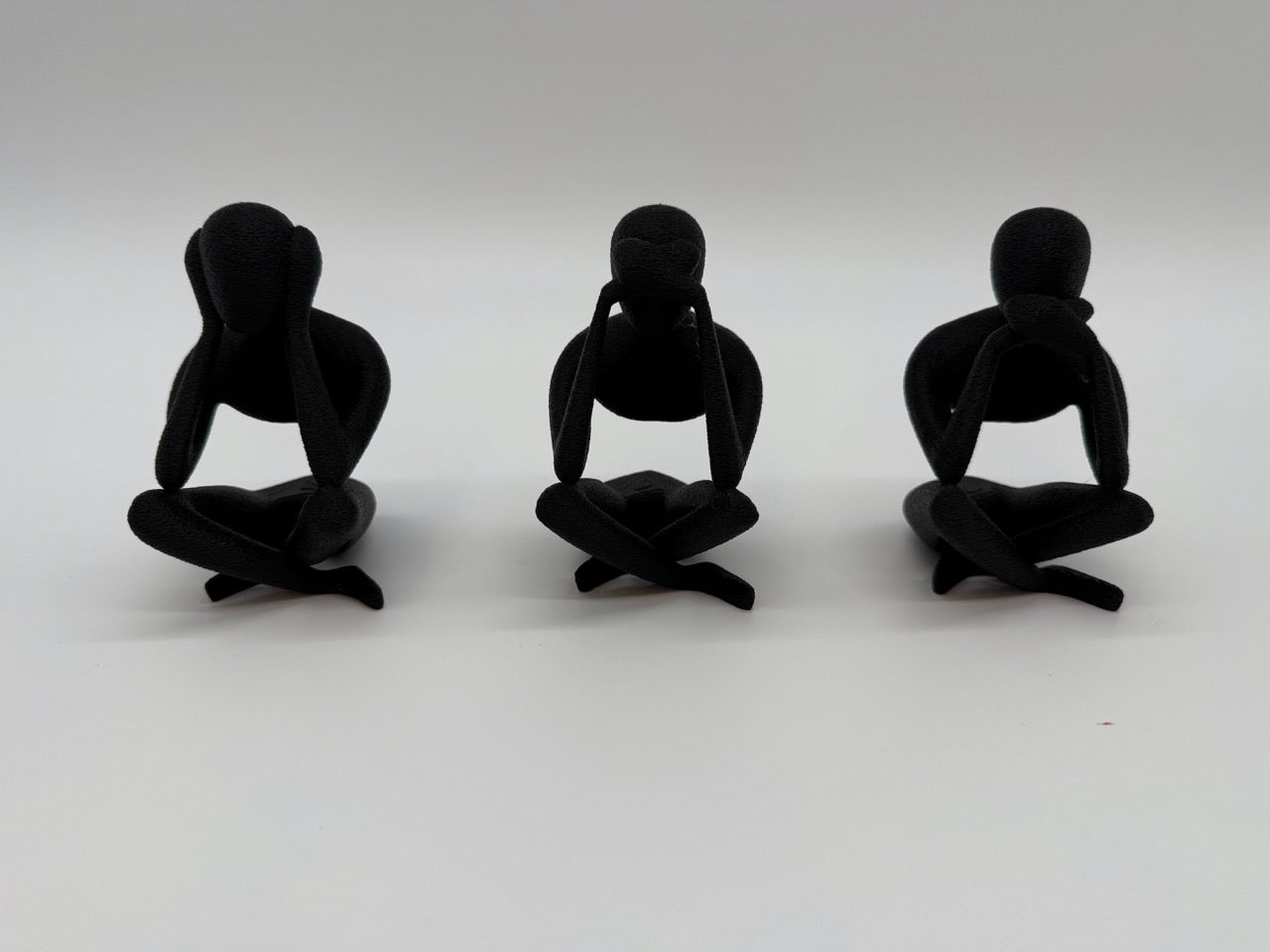 Statues "Hear, See and Speak No Evils" - Design minimaliste - Qualité supérieure