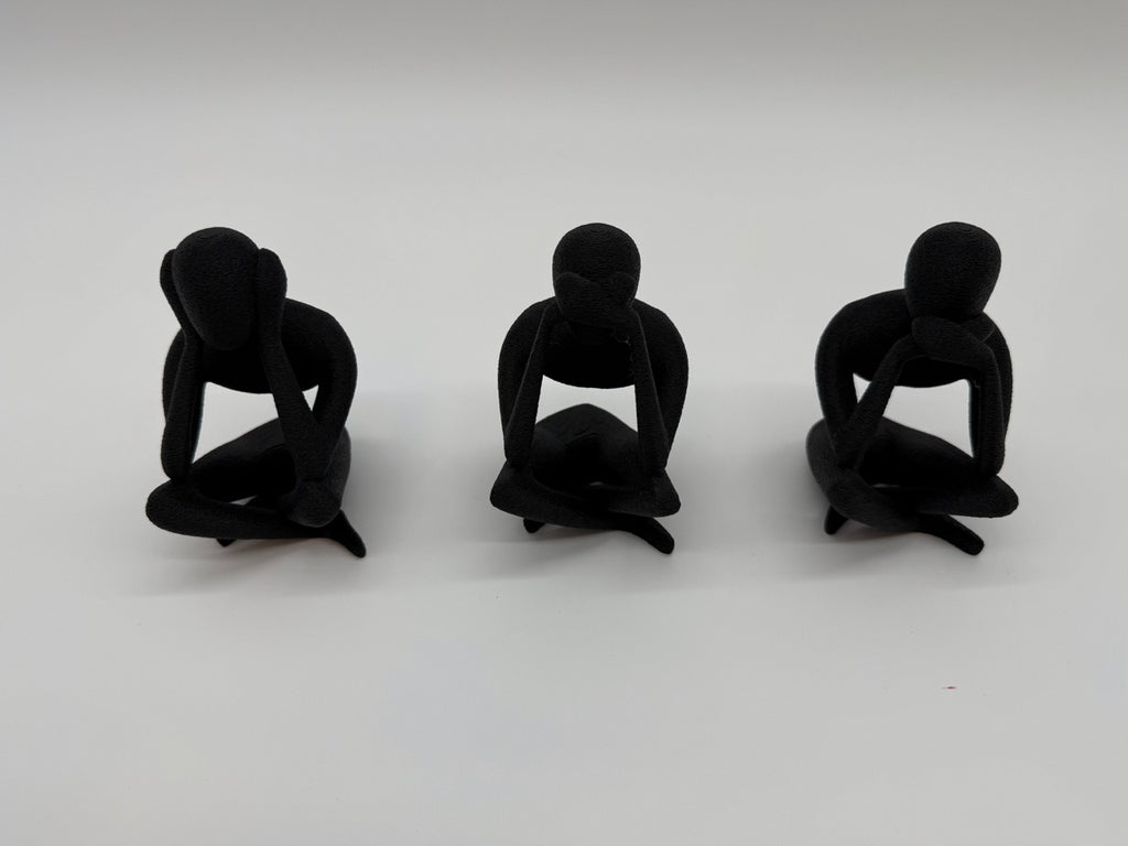 "Hør, se og tal intet ondt" - minimalistisk design - førsteklasses kvalitet