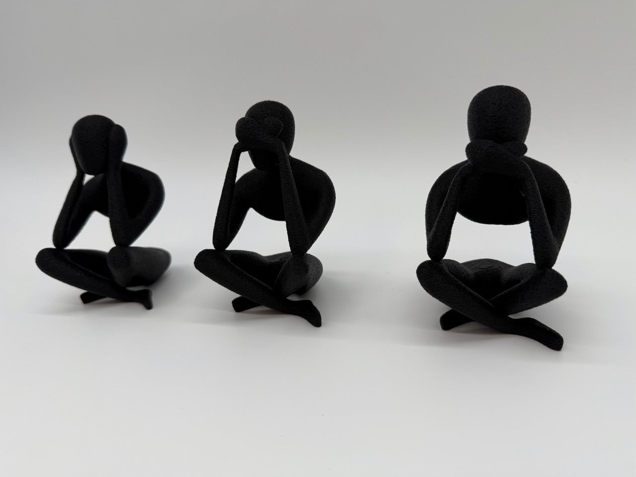 Statues "Hear, See and Speak No Evils" - Design minimaliste - Qualité supérieure