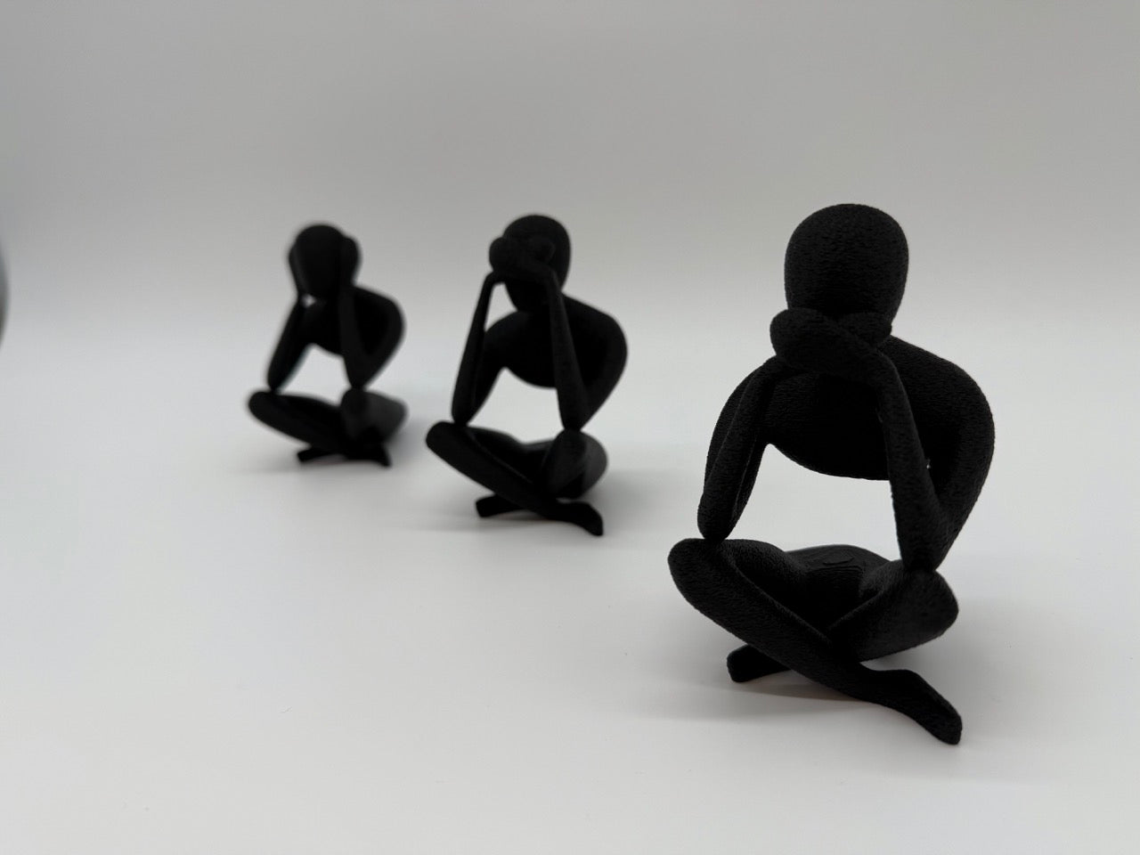 Statues "Hear, See and Speak No Evils" - Design minimaliste - Qualité supérieure