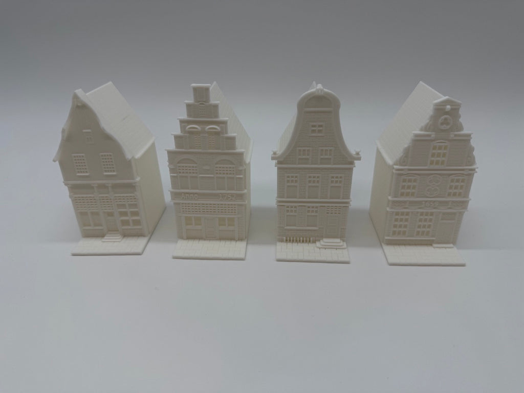 Lanternes de maison de canal - Miniatures hollandaises atmosphériques - Qualité supérieure