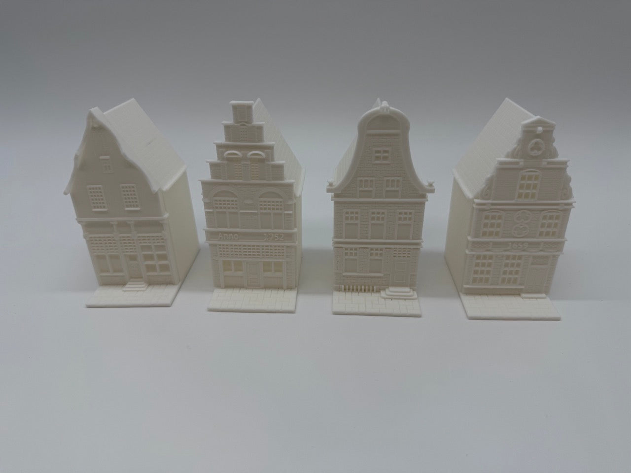 Lanternes de maison de canal - Miniatures hollandaises atmosphériques - Qualité supérieure