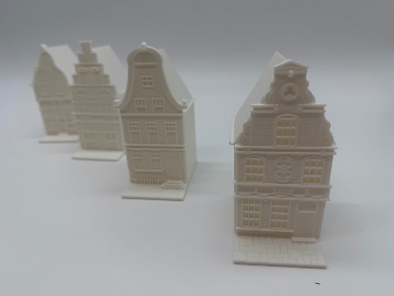 Lanternes de maison de canal - Miniatures hollandaises atmosphériques - Qualité supérieure