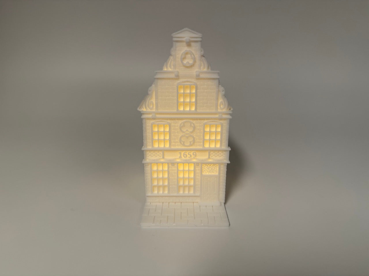 Lanternes de maison de canal - Miniatures hollandaises atmosphériques - Qualité supérieure