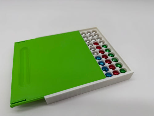 Boîte de rangement GraviTrax pour 100 billes - Boîte de rangement imprimée en 3D avec couvercle coulissant - Qualité supérieure