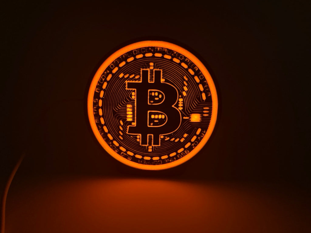 Lampe LED Bitcoin - Eclairage décoratif pour les amateurs de crypto-monnaies - Qualité Premium