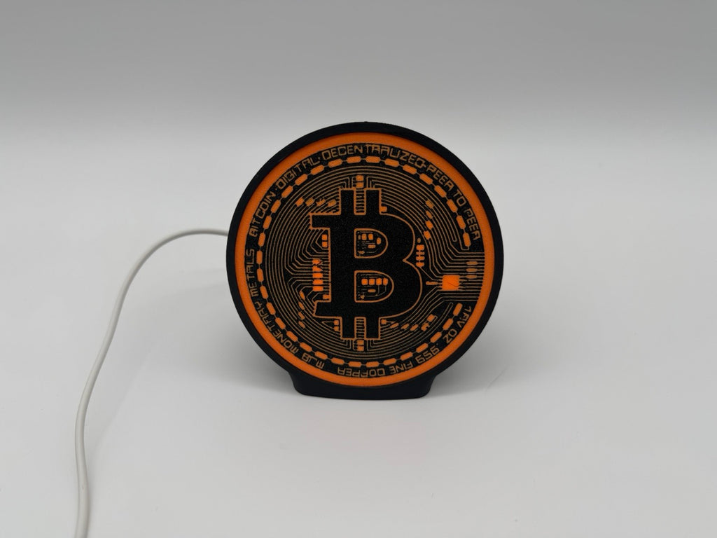 Lampe LED Bitcoin - Eclairage décoratif pour les amateurs de crypto-monnaies - Qualité Premium