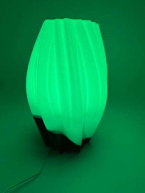 Lampe de table design 'Waves' avec changement de couleur et télécommande - Lampe d'ambiance moderne