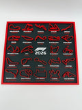 Kalender Formule 1 2026 - Premium Quality