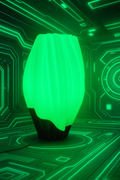 Lampe de table design 'Waves' avec changement de couleur et télécommande - Lampe d'ambiance moderne